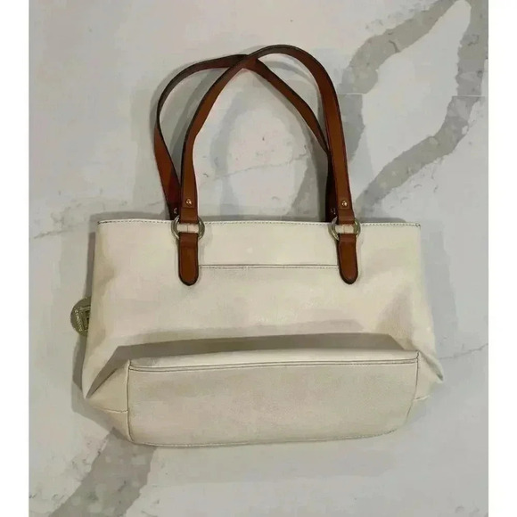 Liz Claiborne Shoulder Bag - Hang Bag - Purse - Beige and Brown - Picture 3 of 9